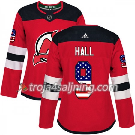 New Jersey Devils tröja Taylor Hall 9 Röd USA Flag Fashion 2017-2018 Adidas Authentic - Dame NHL Tröjor New Jersey Devils tröja Taylor Hall 9 Röd USA Flag Fashion 2017-2018 Adidas Authentic - Dame NHL Tröjor